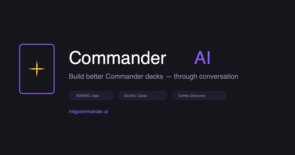 Rok Commander Create Ai Browse Decks — Commander AI